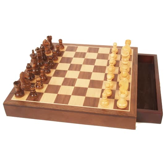 Walnut Wood Chess Set